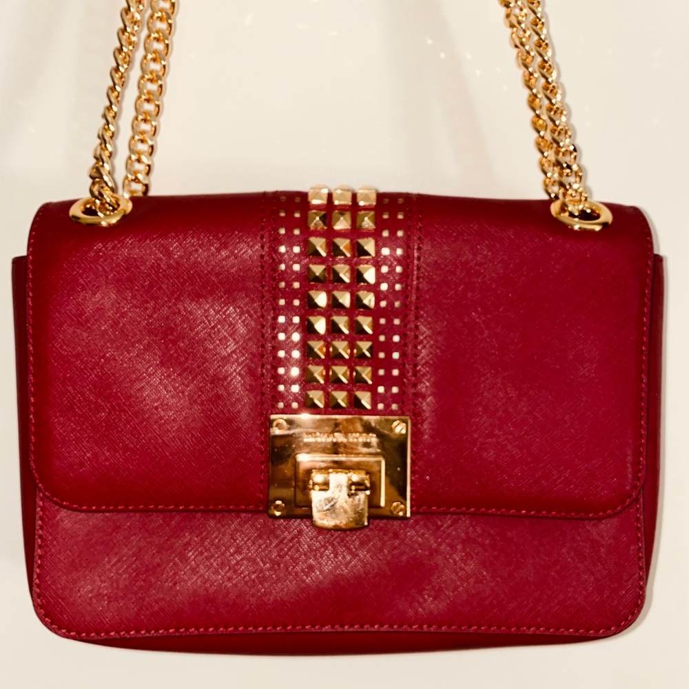 Burgundy Michael Kors Shoulder/Crossbody Bag